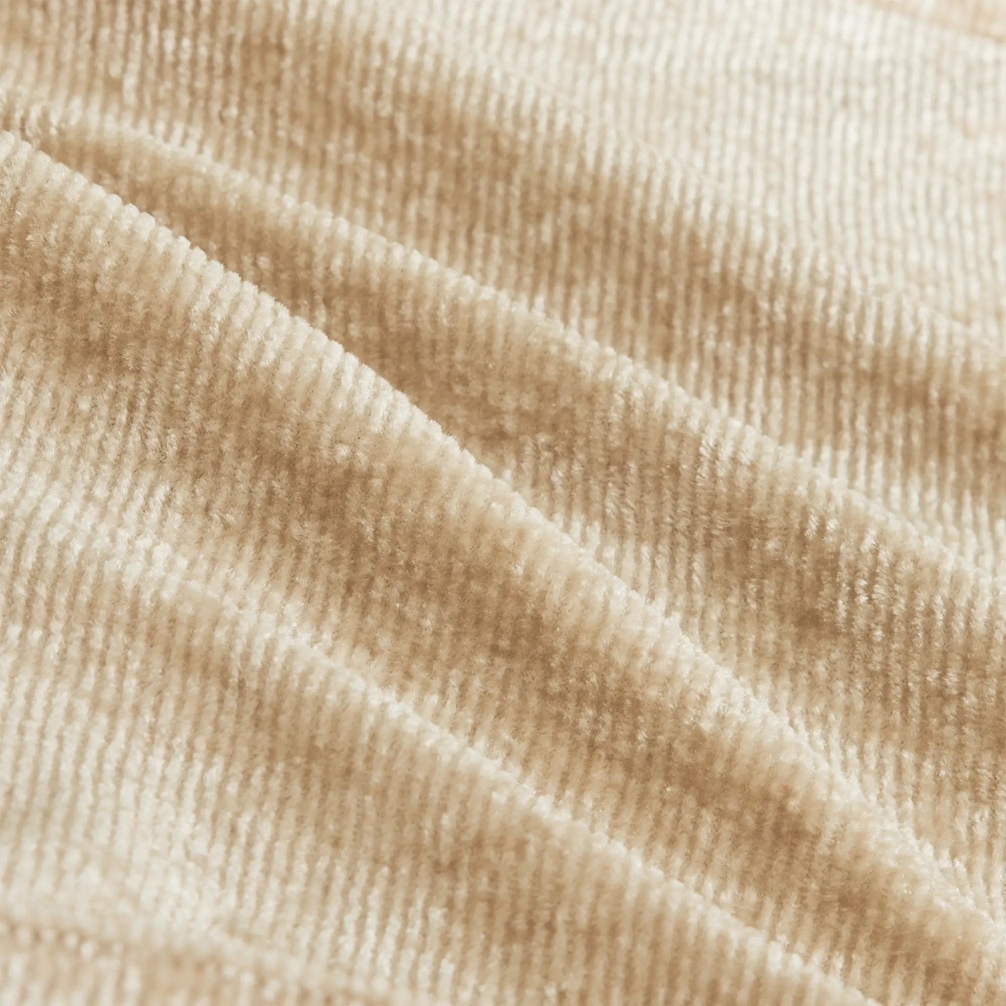 Ottoman Velvet-Light Camel by HouseOfZazla