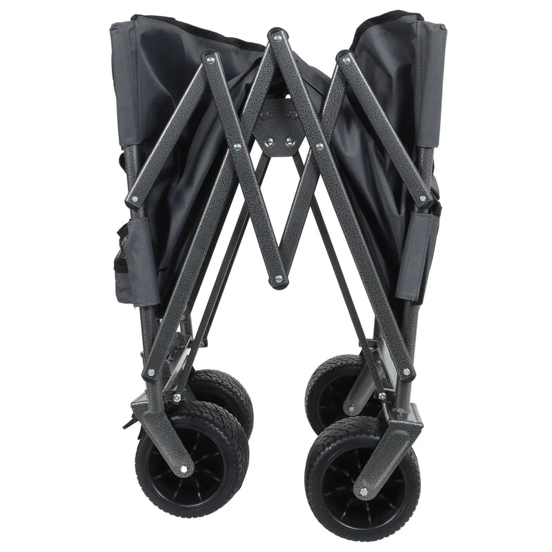 3-in-1 Folding Wagon Cart with Bench Seat & Storage by HouseOfZazla