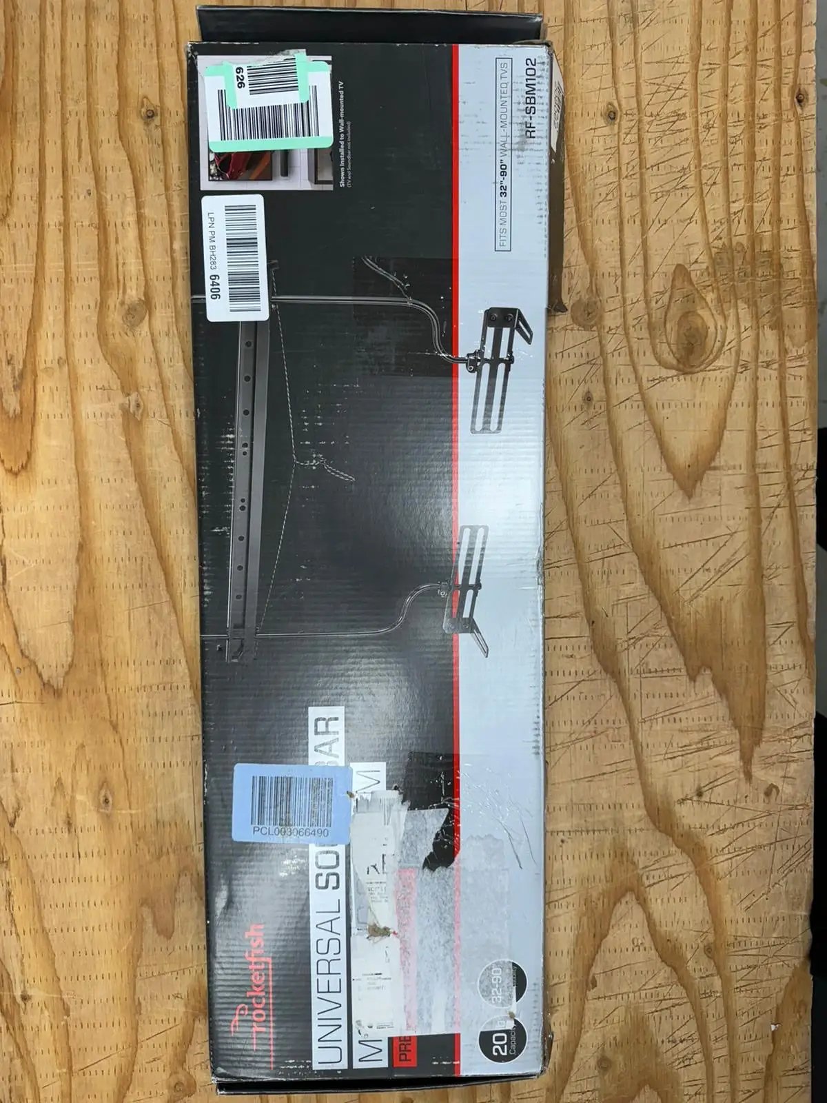 Rocketfish Universal Soundbar Mounting System - Black Soundbar Holder Compatible with 70" to 90" TVs - Adjustable Soundbar Bracket Mounting System - D by Selzalot
