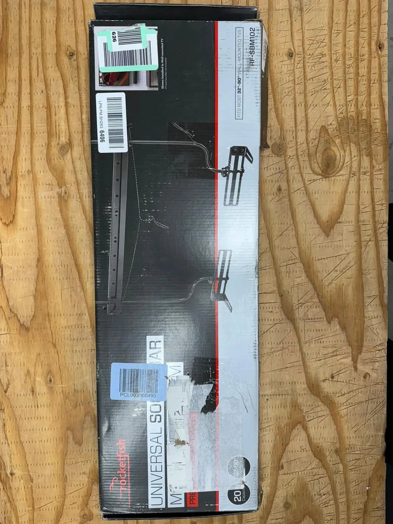 Rocketfish Universal Soundbar Mounting System - Black Soundbar Holder Compatible with 70" to 90" TVs - Adjustable Soundbar Bracket Mounting System - D by Selzalot