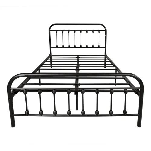 Tara Victorian-Style Steel Bed Frame by HouseOfZazla