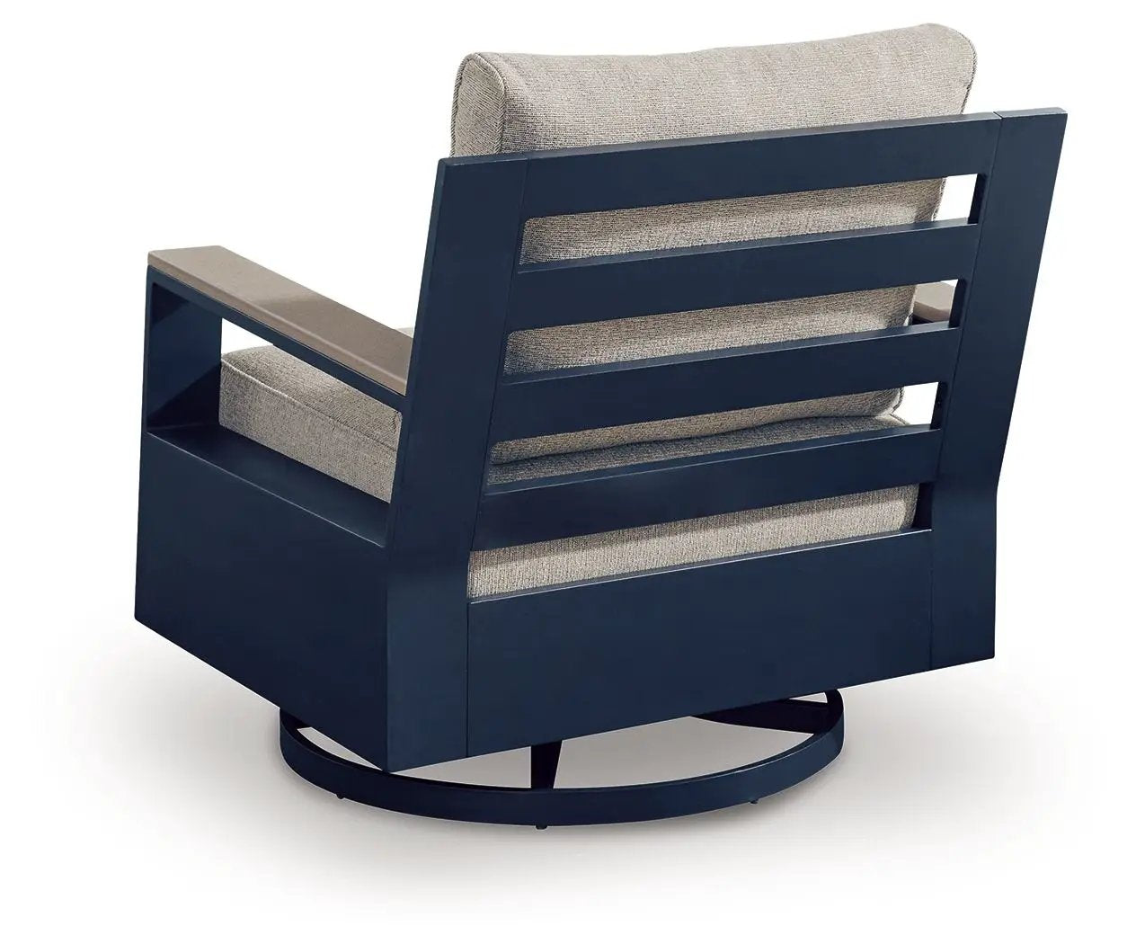 East Beach - Swivel Glider Chair With Cushion - Blue by Unique Piece Furniture