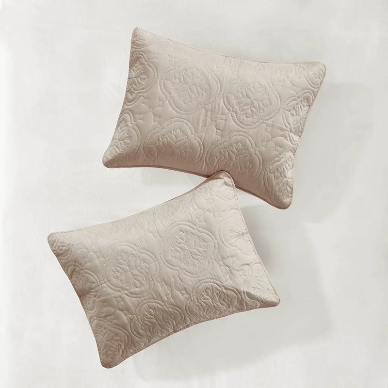 3 Piece Reversible Bedspread Set Khaki King/Cal King by HouseOfZazla