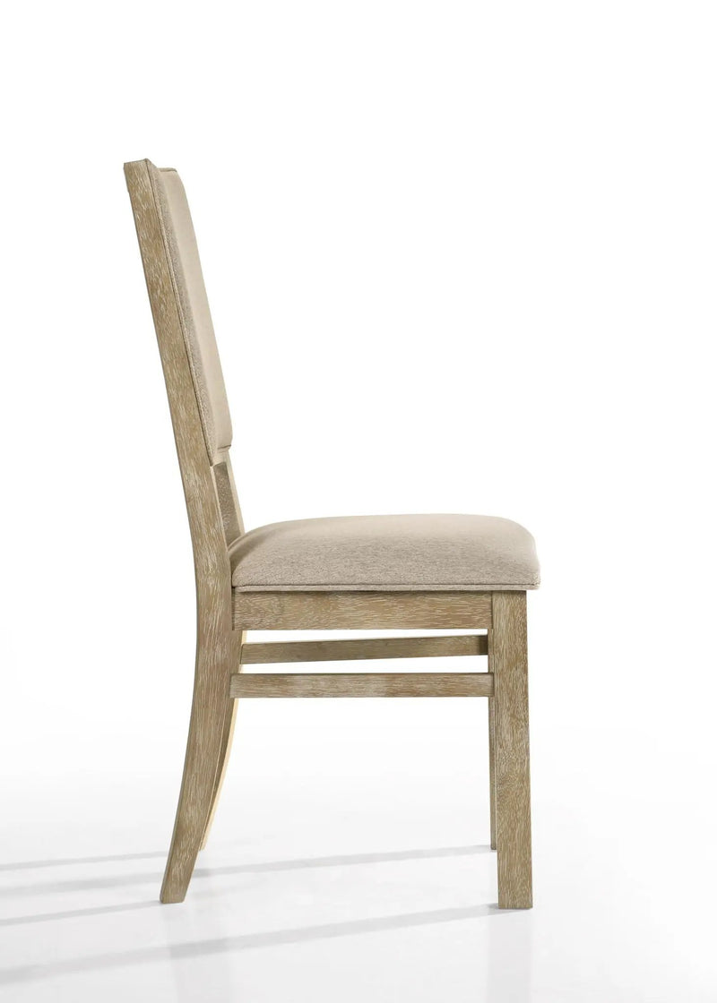 Brutus - Wide Dining Chair (Set of 2) - Reclaimed Wheat by HouseOfZazla
