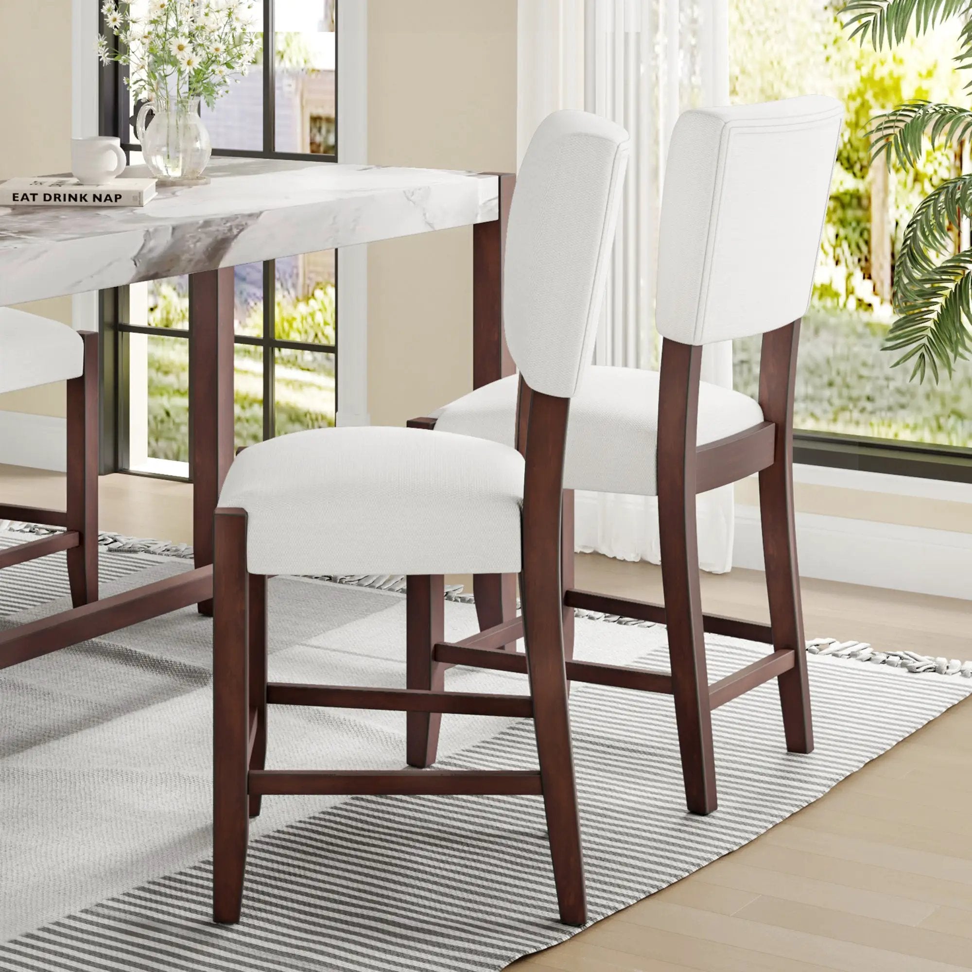 Mid Century Modern Bar Stools Set of 2 by HouseOfZazla