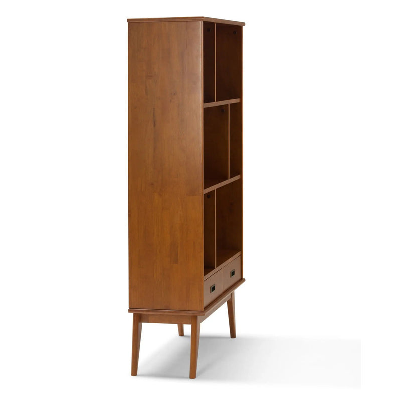 Draper - Mid Century Wide Bookcase And Storage Unit by HouseOfZazla