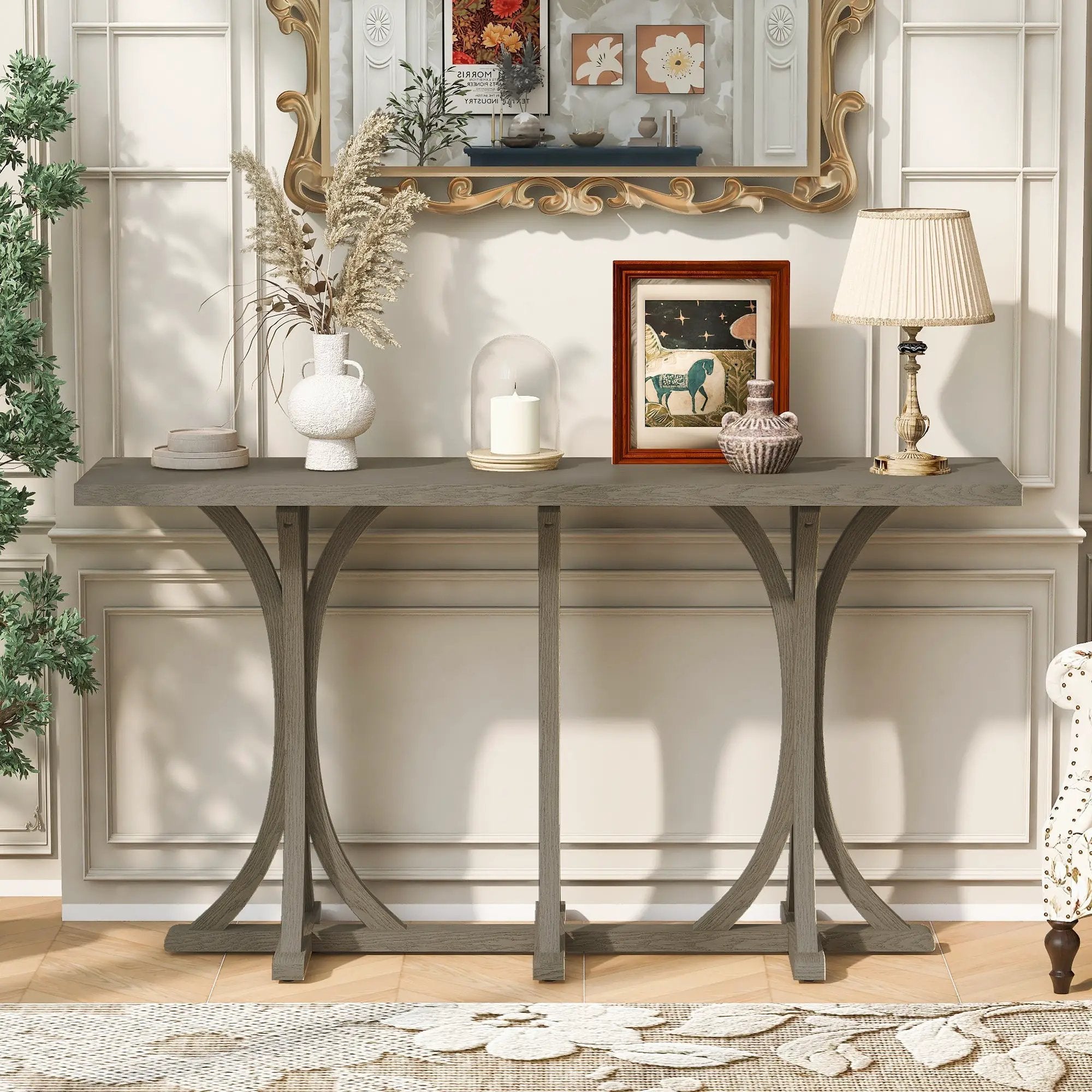 U-Style 59.8'' Wooden Console Table by HouseOfZazla