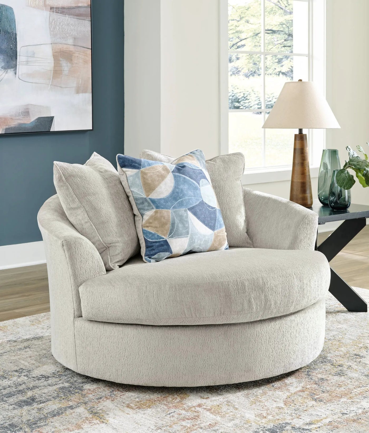 Maxon Place - Oversized Swivel Accent Chair by Unique Piece Furniture
