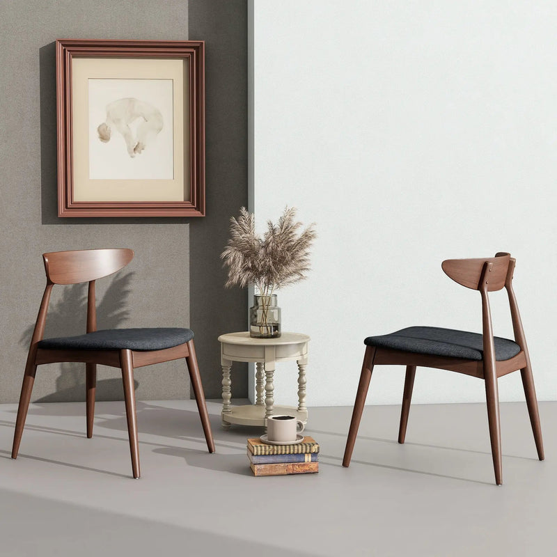 Retro Dining Chairs With Ergonomic Back (Set of 2) by HouseOfZazla