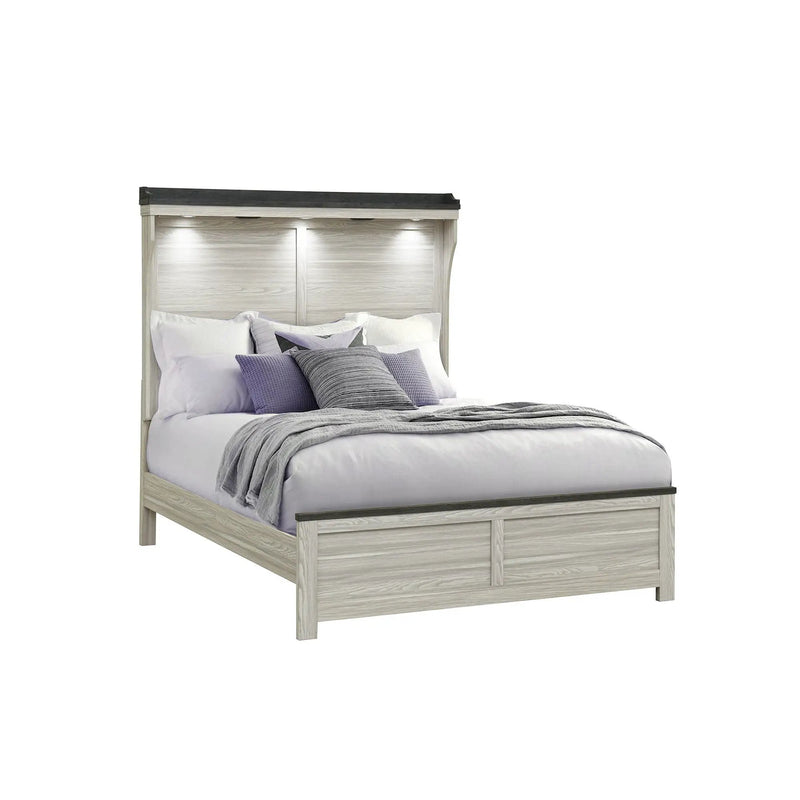 Augusta - Bed With Lit Headboard by HouseOfZazla