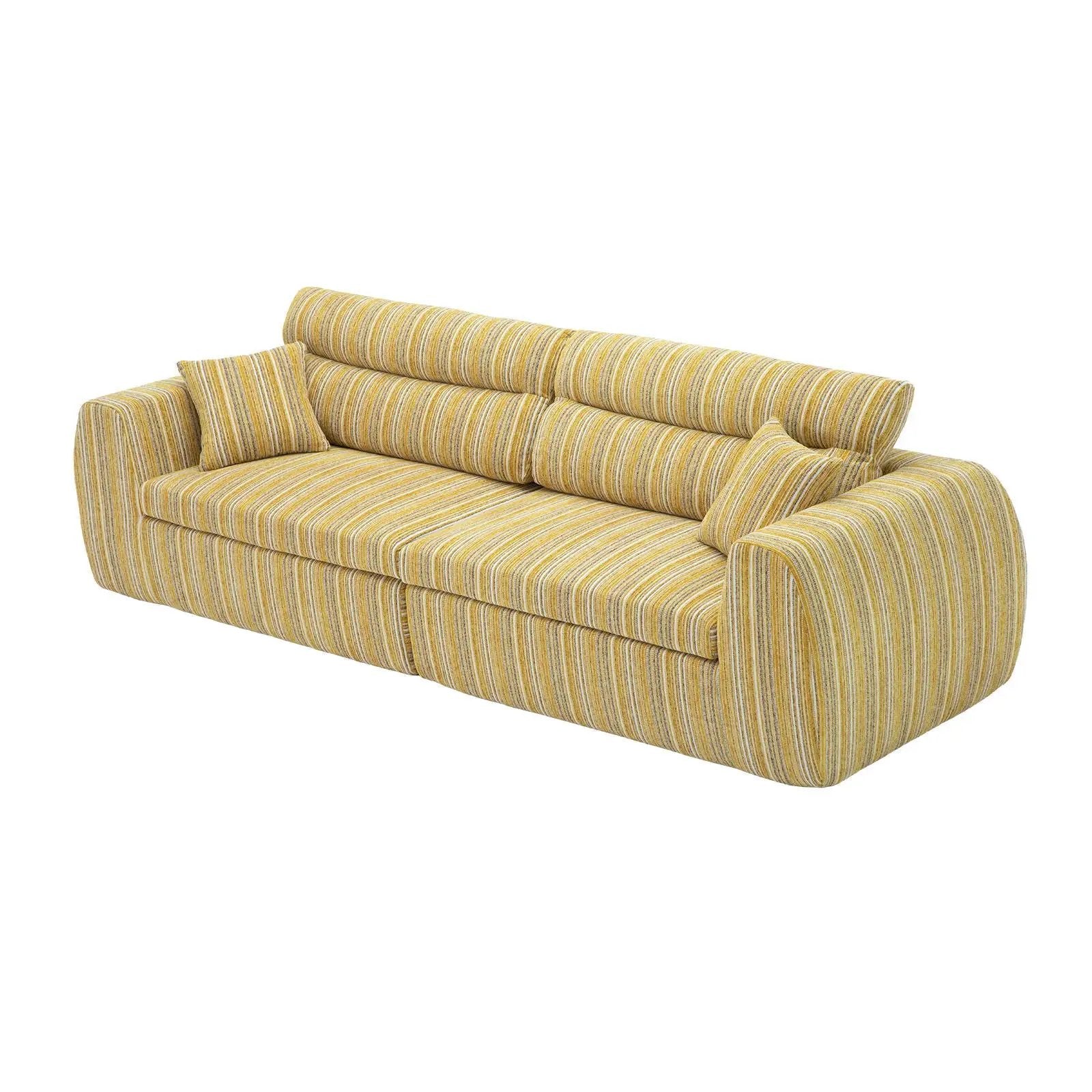 3 Seater, Couch With Throw Pillows For Living Room by Unique Piece Furniture