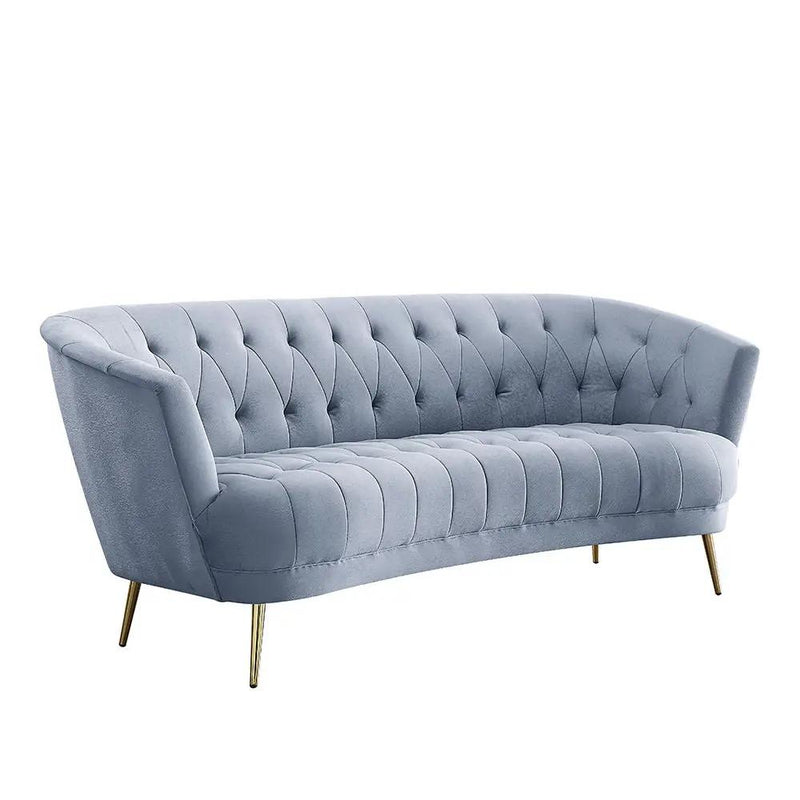 Bayram - Sofa - Light Gray Velvet by Unique Piece Furniture
