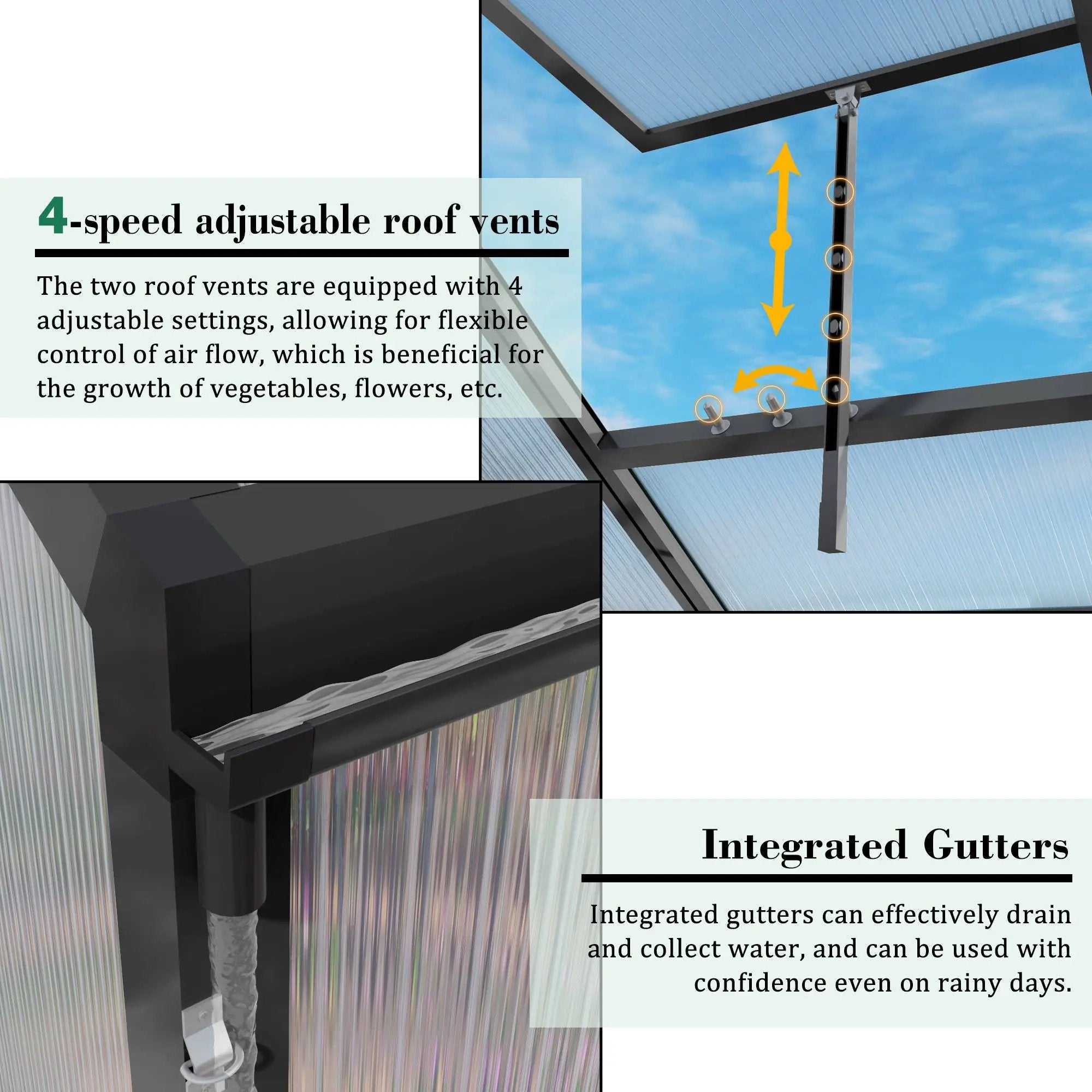 Gain Height Windproof house All Season Outdoor Garden Shelter by HouseOfZazla