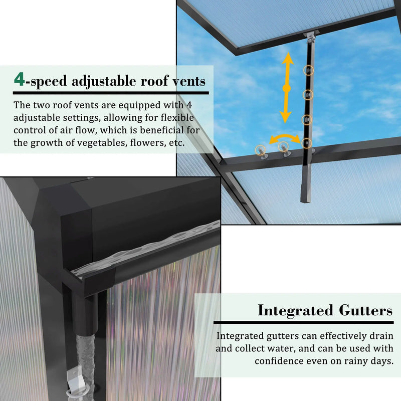Gain Height Windproof house All Season Outdoor Garden Shelter by HouseOfZazla