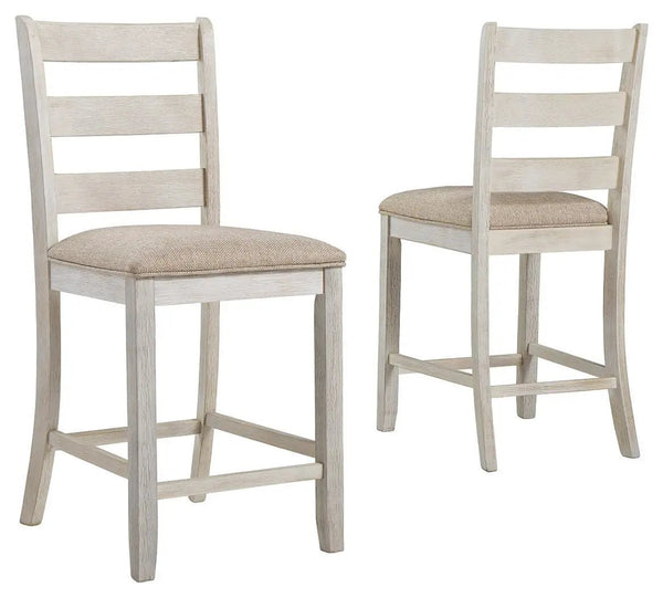 Skempton - Upholstered Barstool (Set of 2) - White