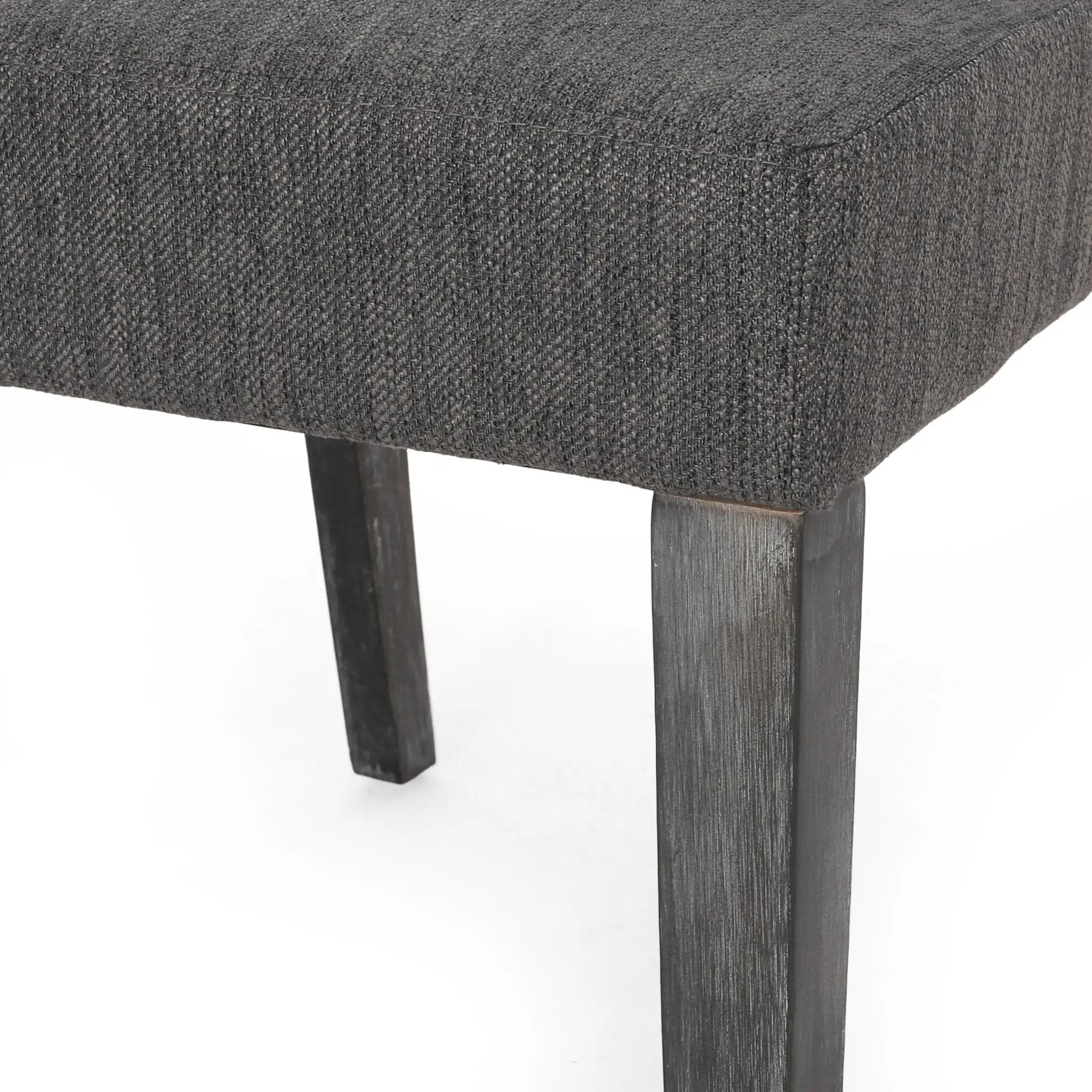Contemporary Dining Chair with Upholstered Seating and Tapered Legs by HouseOfZazla