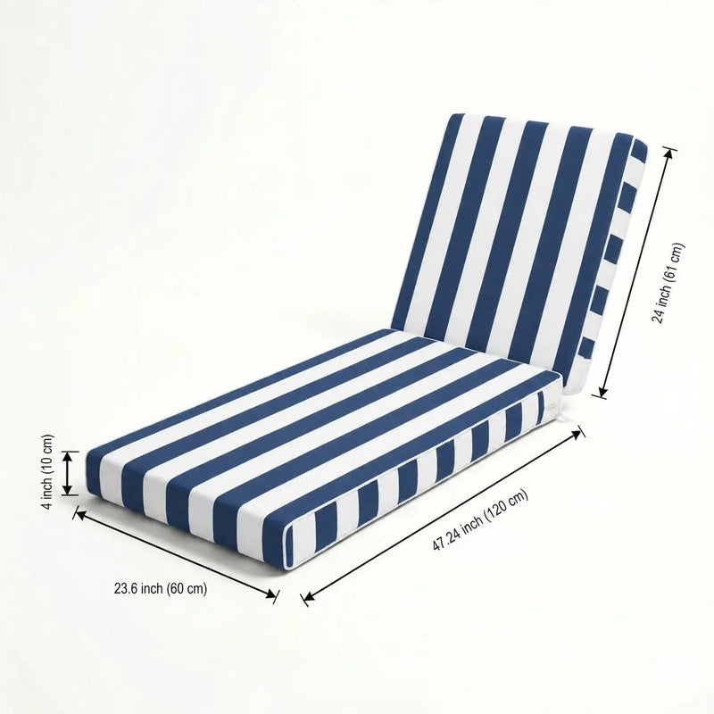 Outdoor Chaise Lounge Cushions Set of 2 by HouseOfZazla