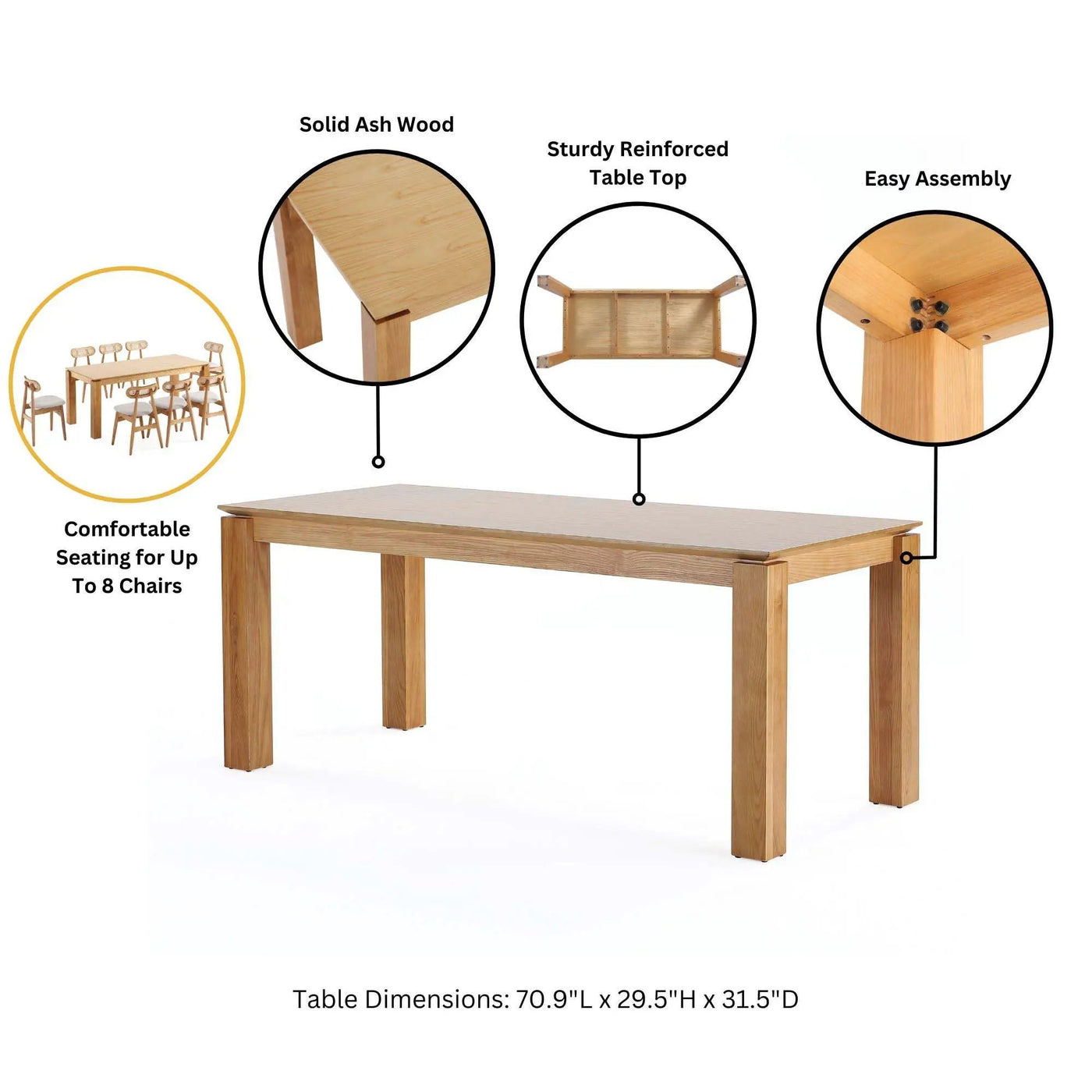 Rockaway Dining Table by HouseOfZazla