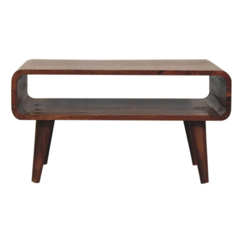 Solid Wood Open Media Unit by Unique Piece Furniture