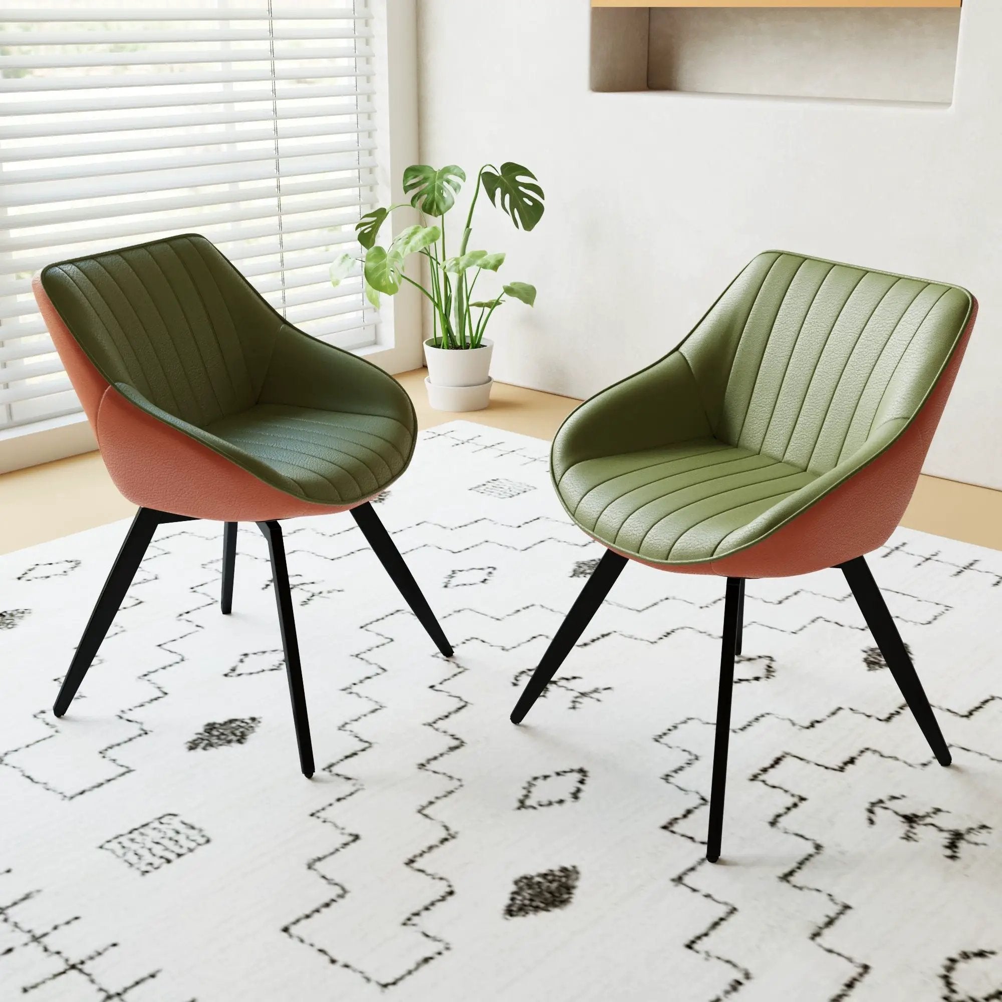 Modern Medieval Kitchen Dining Chair With 360 ° Rotation by Unique Piece Furniture