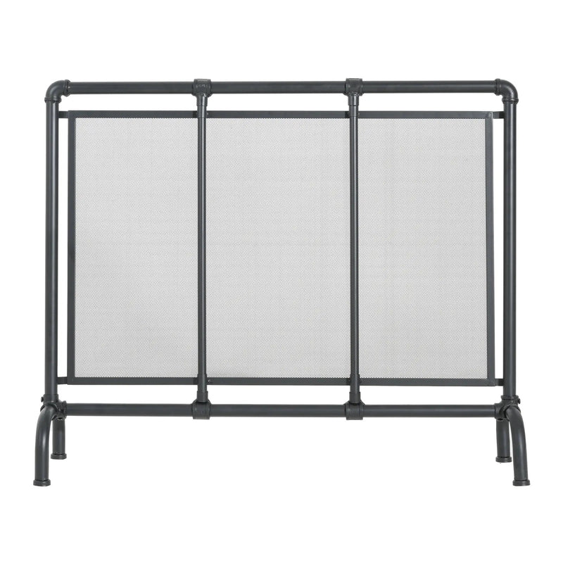 Celeste 1 Panel Iron Fireplace Screen 36" W x 29" H by HouseOfZazla