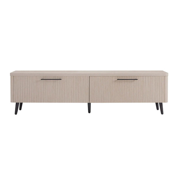 Jodie - Fluted TV Stand - Oak