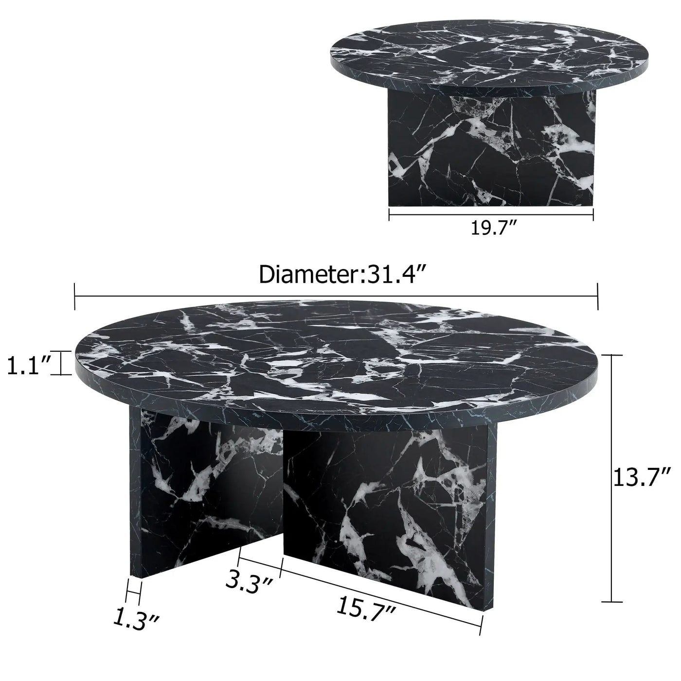 Versatile Round Coffee Table For Various Interior Styles by Unique Piece Furniture