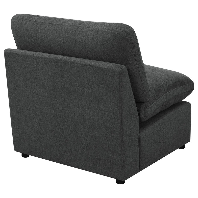 Collins Modular Armless Chair Dark Grey by Unique Piece Furniture