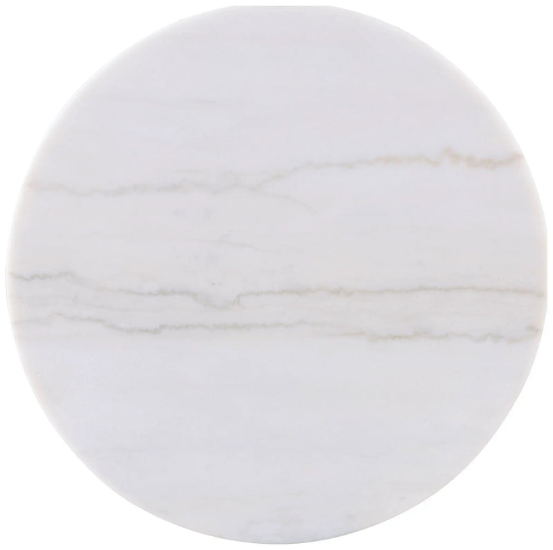 Jason 3-piece Round White Marble Coffee Table Set Greige by Unique Piece Furniture
