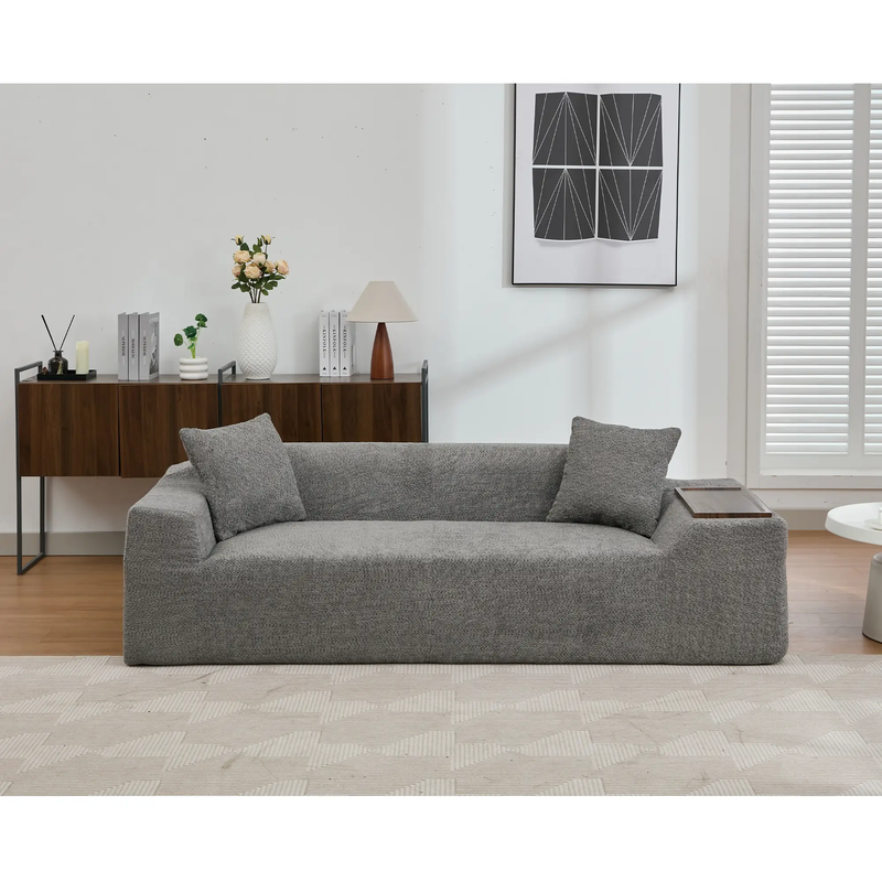 Modern 2 Piece Boucle Cloud Sofa Set by HouseOfZazla