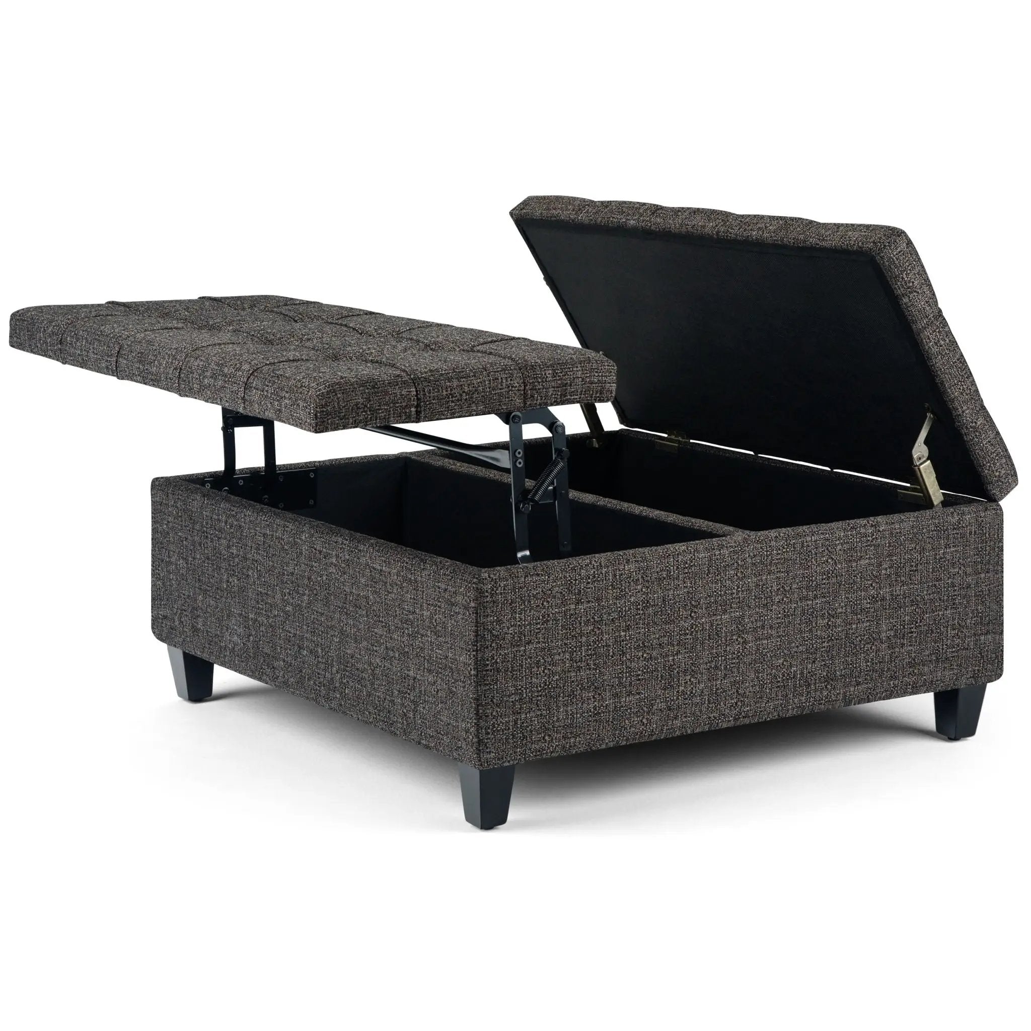 Harrison - Upholstered Coffee Table Storage Ottoman by HouseOfZazla
