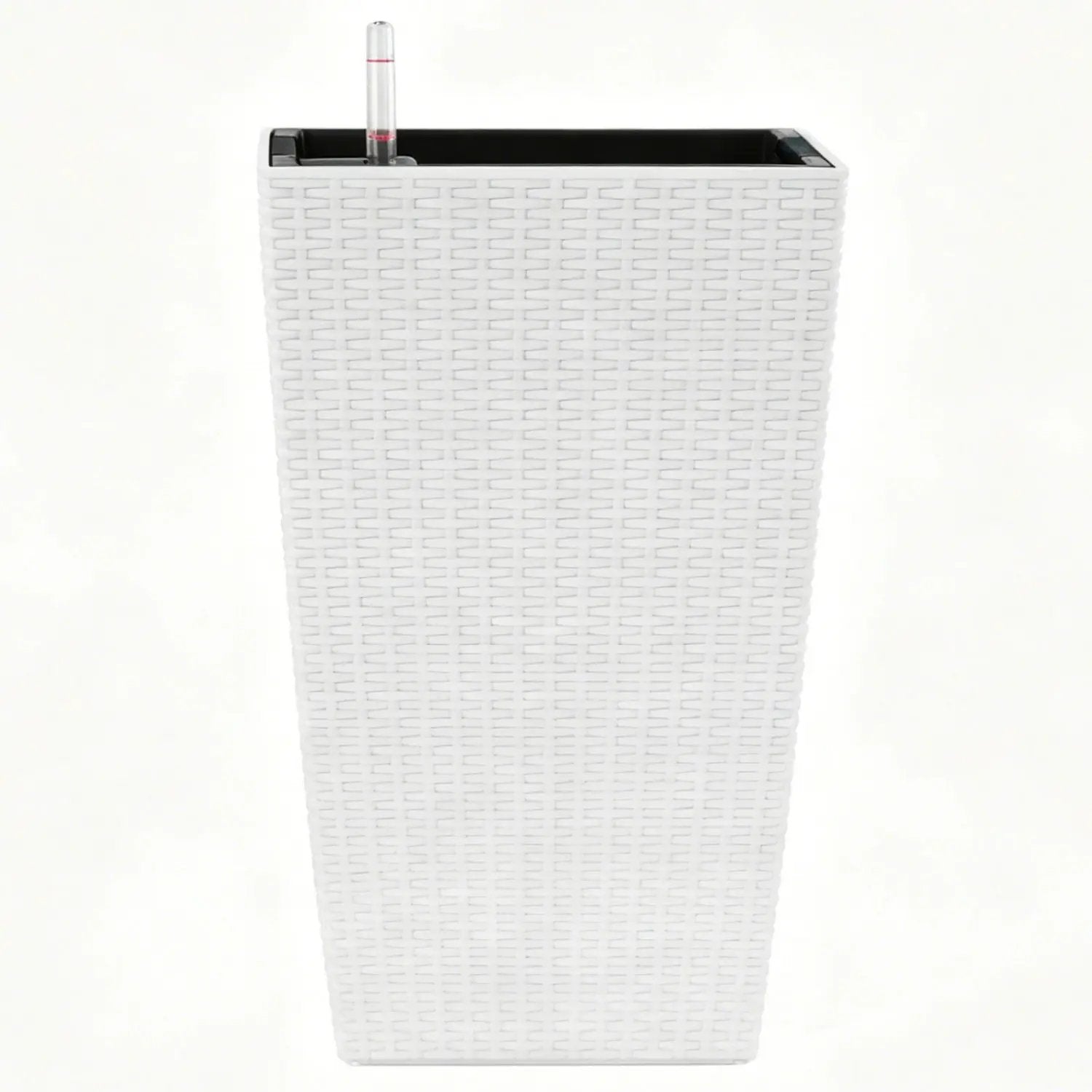 Square Large Planter With Automatic Watering System For Home And Garden (Set of 2) - White by Unique Piece Furniture