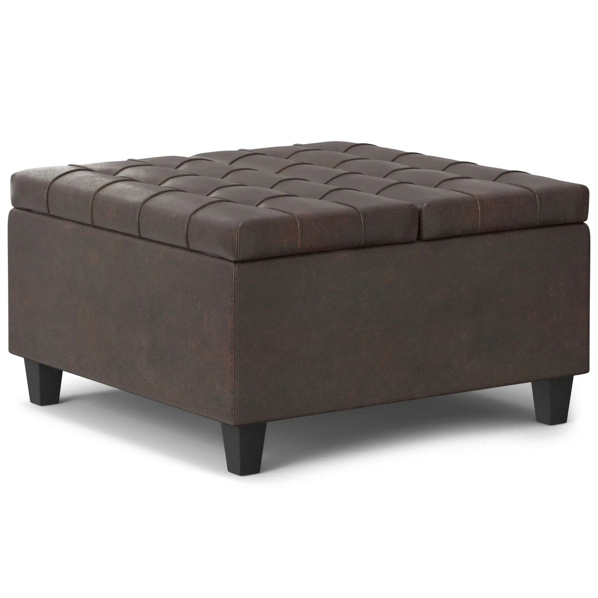 Harrison - Upholstered Coffee Table Storage Ottoman by Unique Piece Furniture