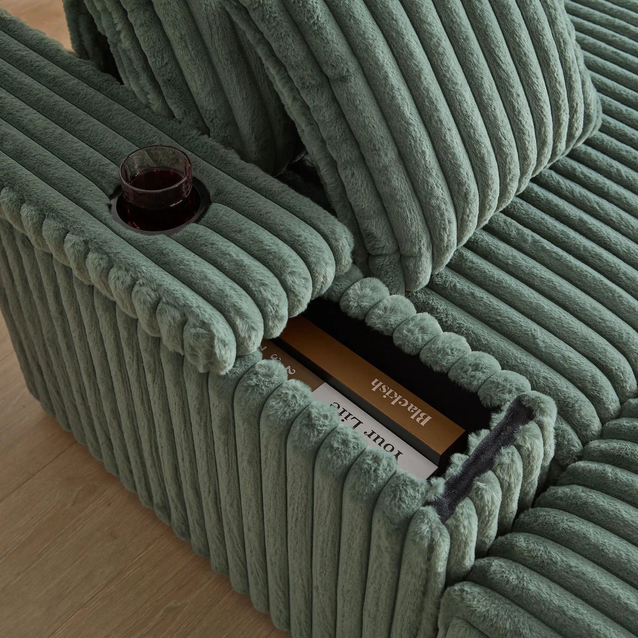 3 Seater Sofa With 2 Ottomans For Living Room by HouseOfZazla