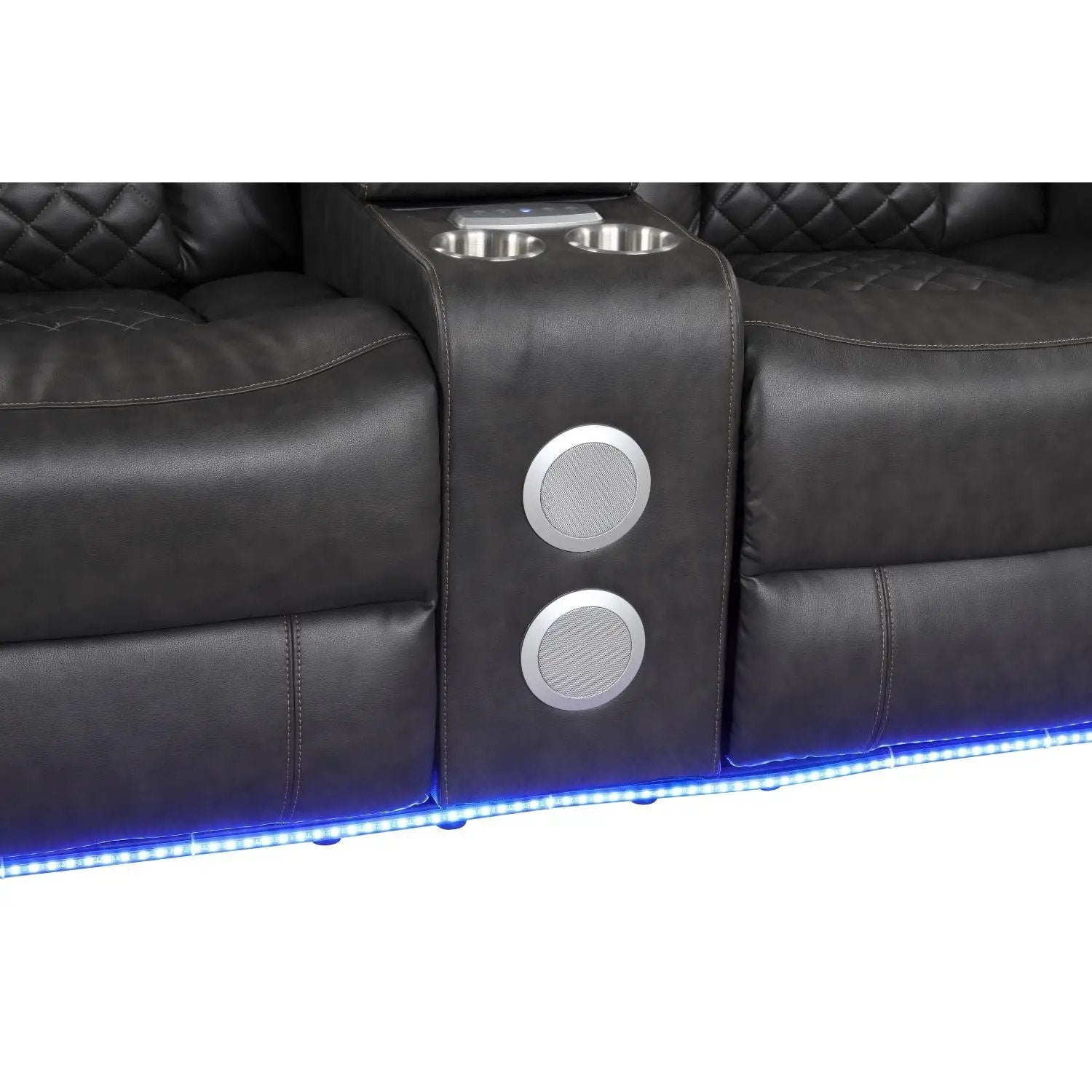 Benz - Power Recliner Set With LED Lighting And USB Charging by HouseOfZazla