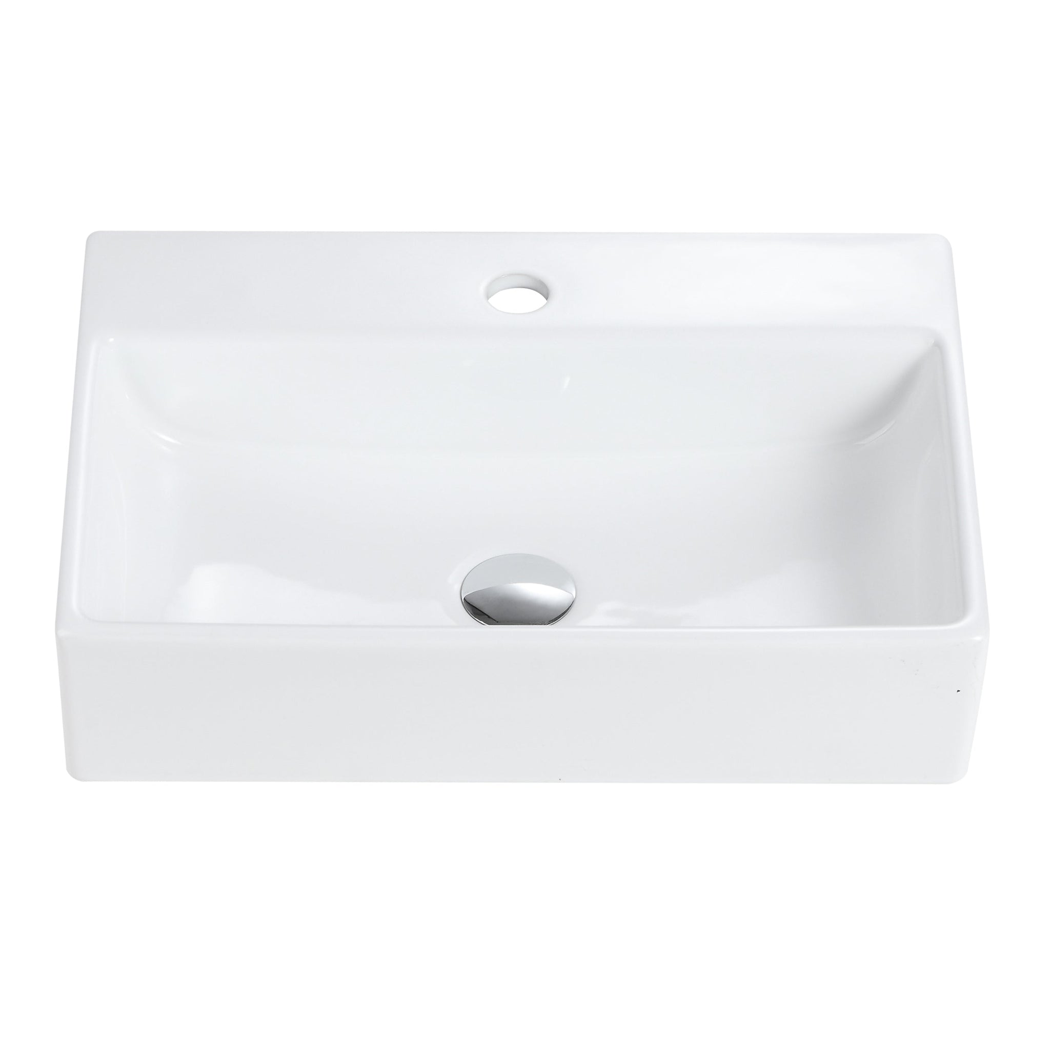 BB15-20Y-301 20"x14" Integrated Ceramic Bathroom Vanity Sink by HouseOfZazla