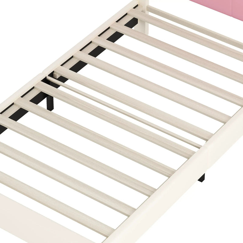 Upholstered Princess Platform Bed With Crown Headboard by HouseOfZazla
