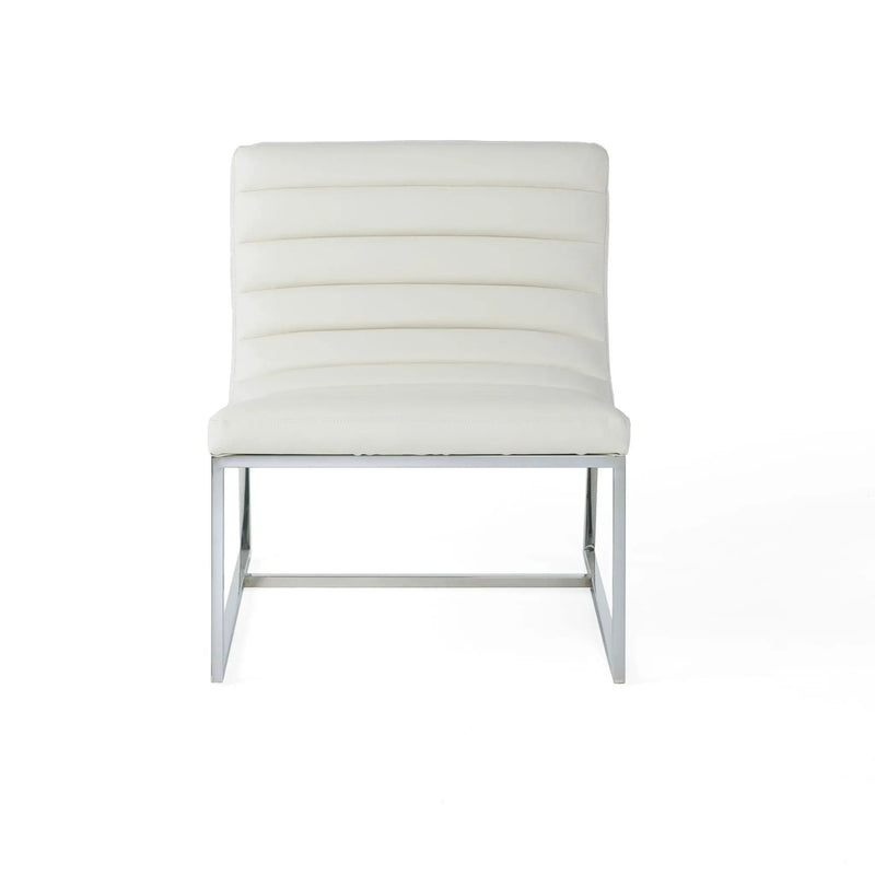 Wilmouth Roll Occasional Chair - White by HouseOfZazla