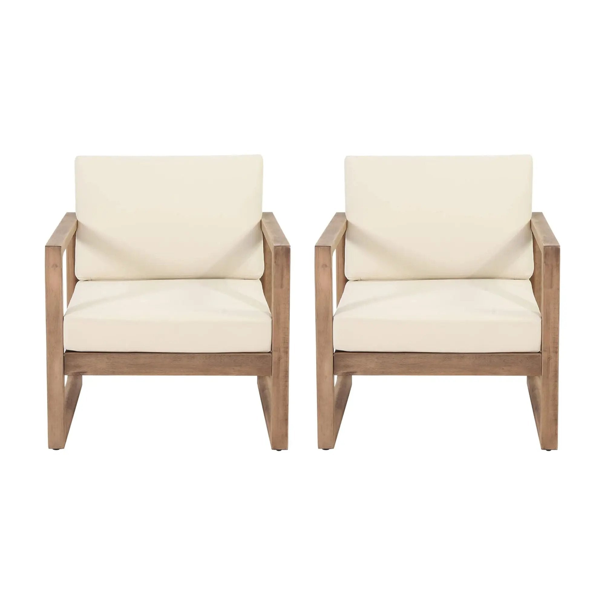 Outdoor Acacia Wood Patio Club Chair by HouseOfZazla