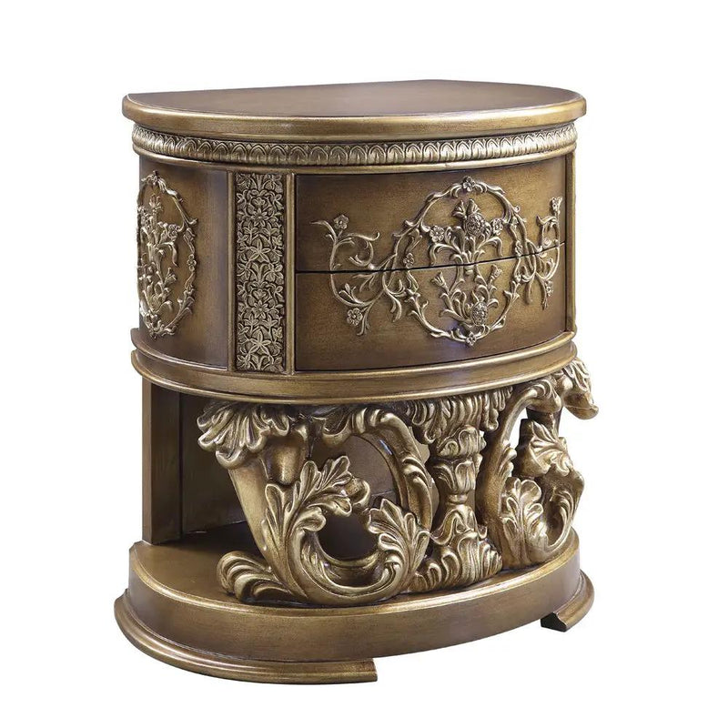Constantine - Nightstand - Brown & Gold by Unique Piece Furniture