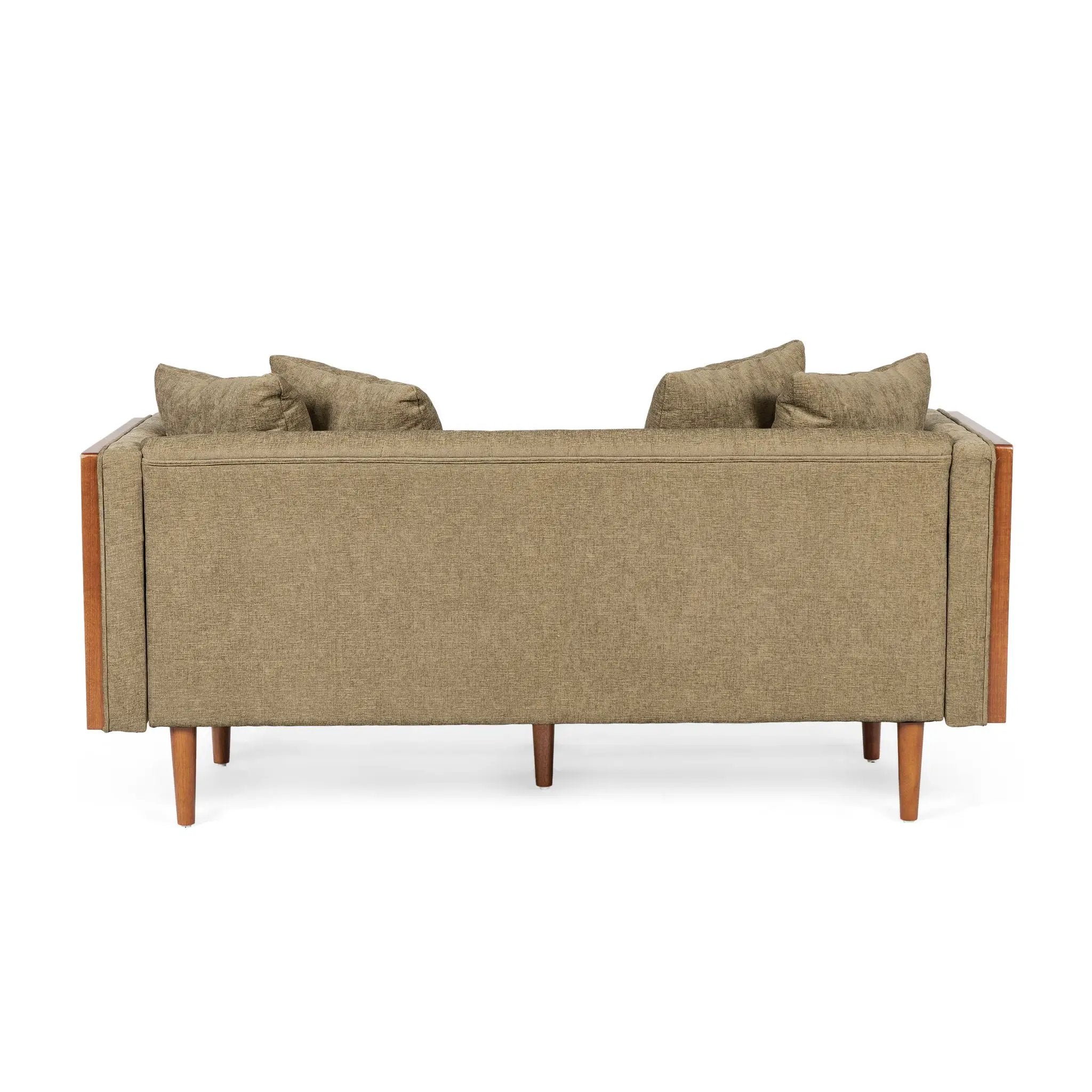 Retro Modern Loveseat With Button Tufted Upholstery by HouseOfZazla