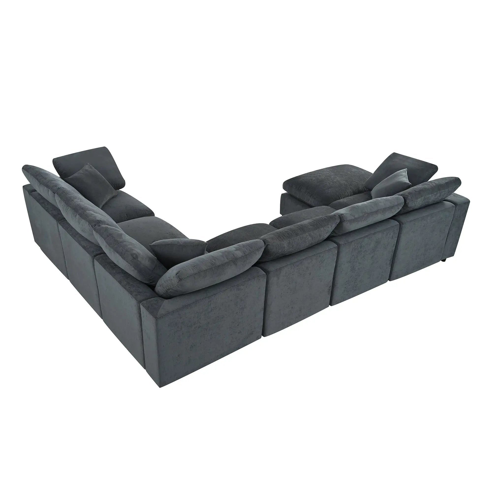 U_Style 120.8" Extra Large Modular Sectional Sofa by HouseOfZazla