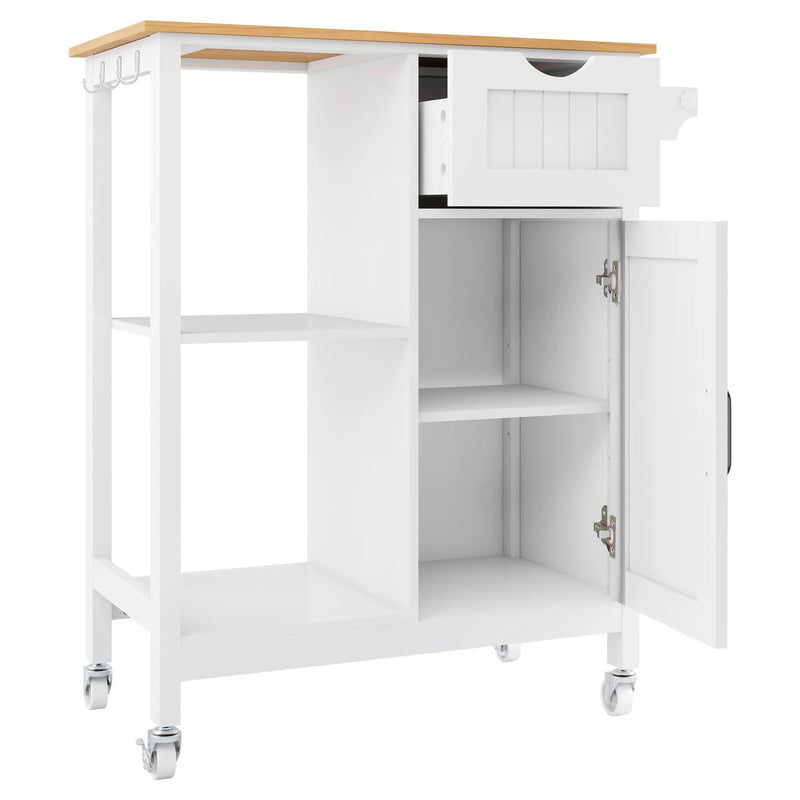 Kitchen Island Cart with Mobile Storage Cabinets by HouseOfZazla