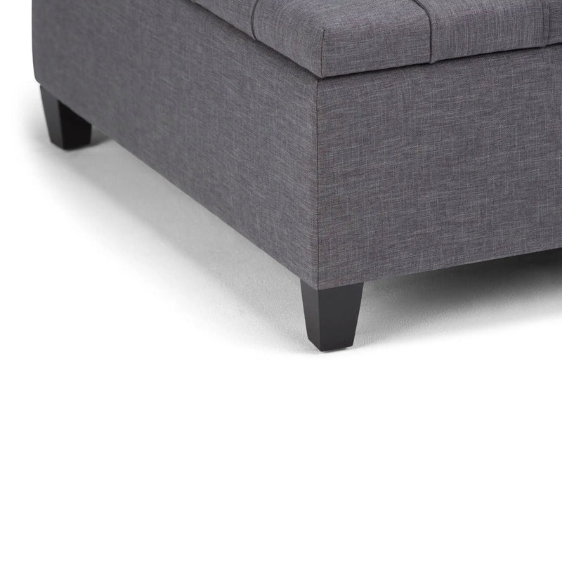 Harrison - Upholstered Coffee Table Storage Ottoman by Unique Piece Furniture