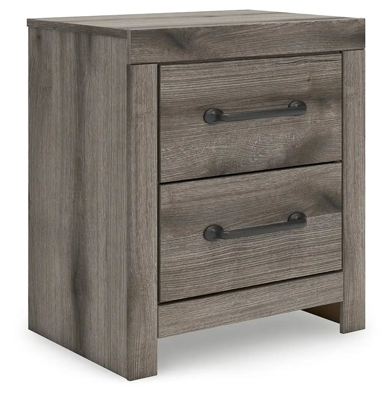 Graystorm - Two Drawer Night Stand - Brown Gray by Unique Piece Furniture