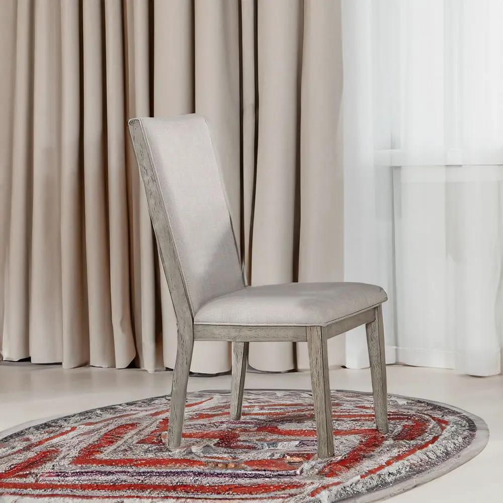 Rocky - Side Chair (Set of 2) - Fabric & Gray Oak by Unique Piece Furniture