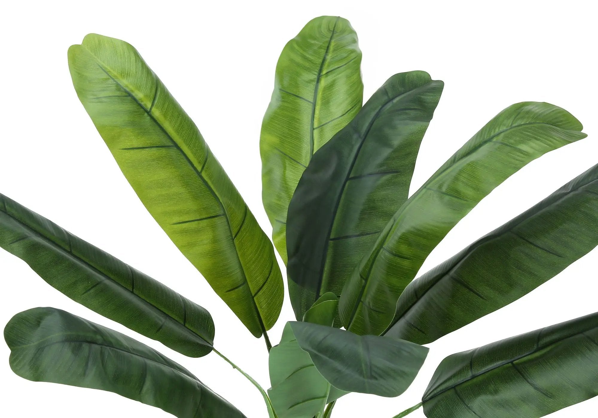 43" Tall, Artificial Plant, Banana Tree, Indoor, Faux, Fake, Floor, Greenery, Potted, Real Touch, Decorative - Green / Black by Unique Piece Furniture