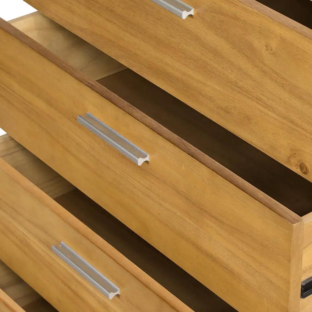 5 Drawer Dresser - Natural Wood / Brown by Unique Piece Furniture