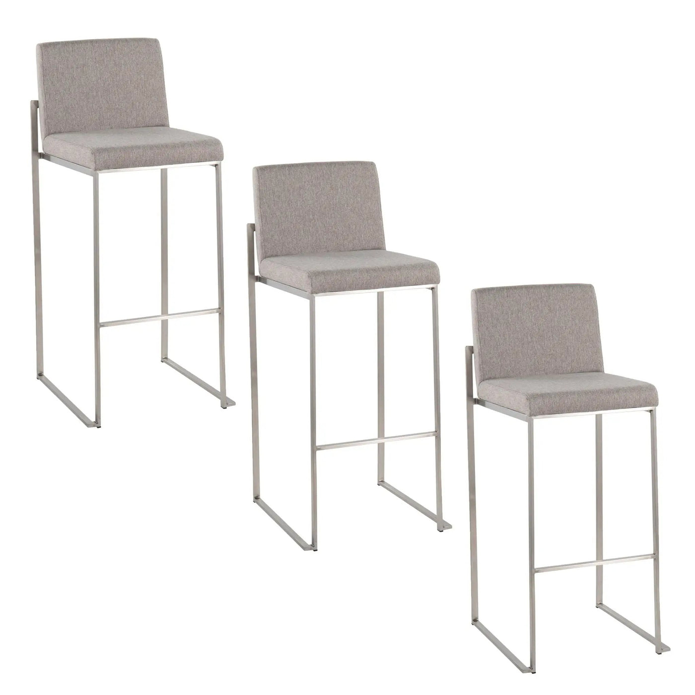 Fuji - Contemporary And Modern Elegance High Back Barstool by HouseOfZazla