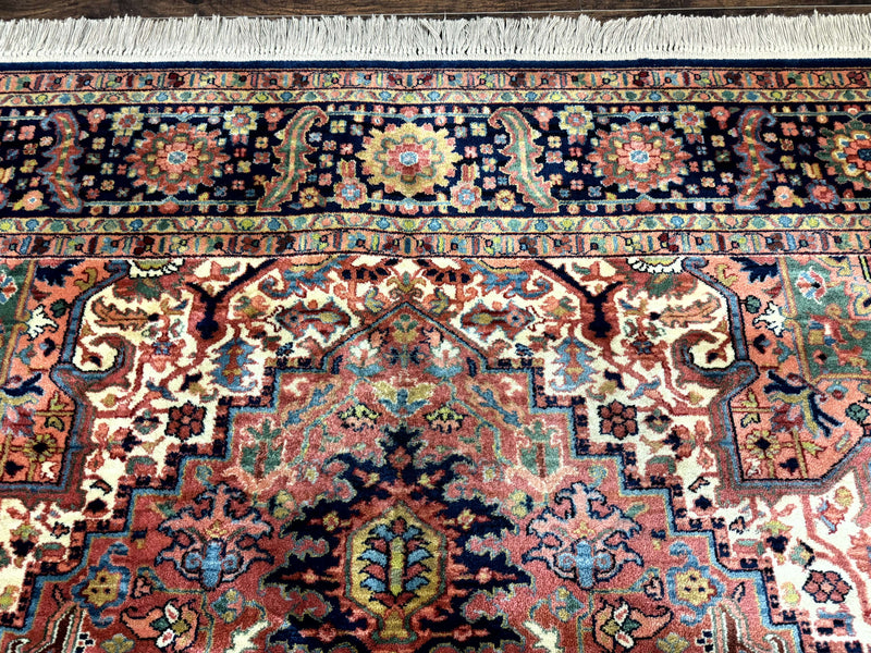 8.8 x 12 Karastan Heriz Rug #726, Vintage Wool Discontinued Carpet, Original 700 Series by Jewel Rugs
